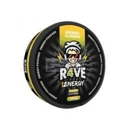 Woreczki Kofeinowe R4VE ENERGY MANGO DJANGO 80mg 