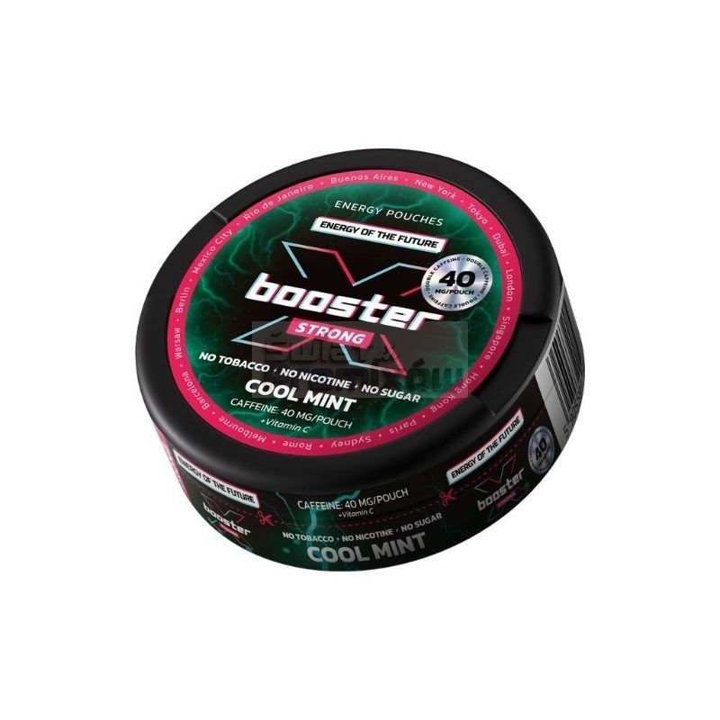Woreczki kofeinowe X-BOOSTER 40mg - Cool Mint Woreczki kofeinowe X-BOOSTER 40mg - Cool Mint