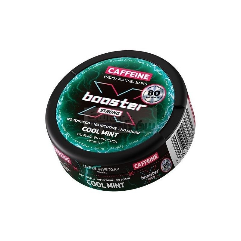 Woreczki kofeinowe X-BOOSTER 80mg - Cool Mint Woreczki kofeinowe X-BOOSTER 80mg - Cool Mint