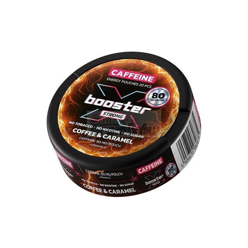 Woreczki kofeinowe X-BOOSTER 80mg - Coffee Carmel Woreczki kofeinowe X-BOOSTER 80mg - Coffee Carmel