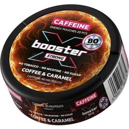 Woreczki kofeinowe X-BOOSTER 80mg - Coffee Carmel 