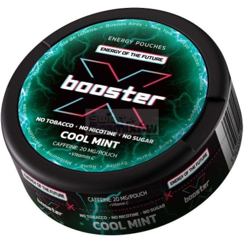 Woreczki kofeinowe X-BOOSTER 20mg - Cool Mint Woreczki kofeinowe X-BOOSTER 20mg - Cool Mint