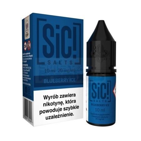 Liquid Sic Salts 10ml o mocy 20 mg soli nikotynowej w smaku Blueberry Ice - 23,99 zł - Polski (Polish)