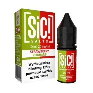 Liquid Sic Salts 10ml o mocy 20 mg soli nikotynowej w smaku Strawberry Rhubarb - 23,99 zł - Polski (Polish)