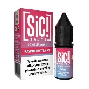 Liquid Sic Salts 10ml o mocy 20 mg soli nikotynowej w smaku Raspberry Tea Ice - 23,99 zł - Polski (Polish)