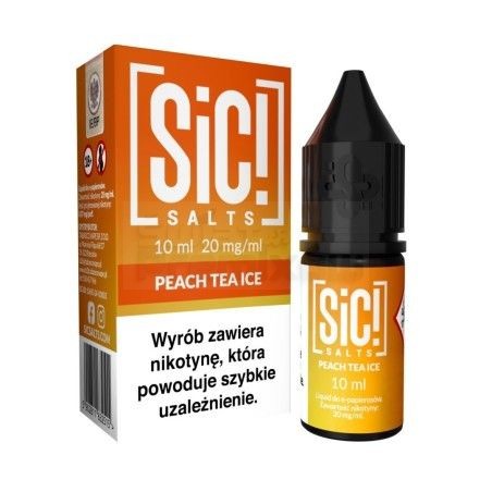 Liquid Sic Salts Peach Tea Ice 10ml o mocy 20 mg soli nikotynowej - 23,99 zł - Polski (Polish)