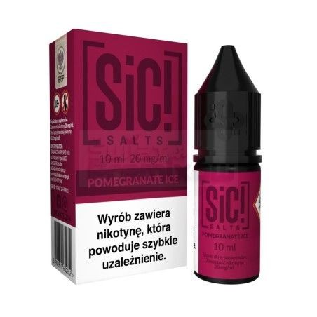 Liquid Sic Salts Pomegranate Ice 10ml o mocy 20 mg soli nikotynowej - 23,99 zł - Polski (Polish)