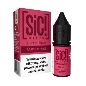 Liquid Sic Salts Raspberry Ice 10ml o mocy 20 mg soli nikotynowej - 23,99 zł - Polski (Polish)