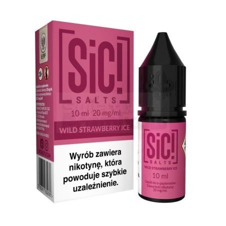 Liquid Sic Salts Wild Strawberry Ice 10ml o mocy 20 mg soli nikotynowej - 23,99 zł - Polski (Polish)