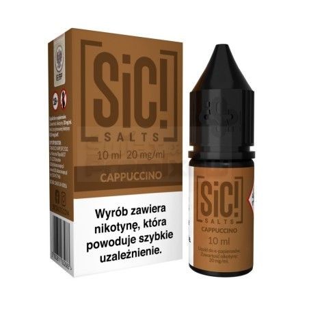 Liquid Sic Salts Cappuccino 10ml o mocy 20 mg soli nikotynowej - 23,99 zł - Polski (Polish)
