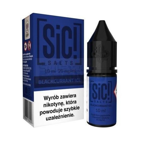Liquid Sic Salts Blackcurrant Ice 10ml o mocy 20 mg soli nikotynowej - 23,99 zł - Polski (Polish)
