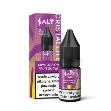 Liquid CRISTALLITE Salt 10ml o mocy 20 mg soli nikotynowej w smaku Kiwi Passion Fruit Guava - 22,99 zł - Polski (Polish)