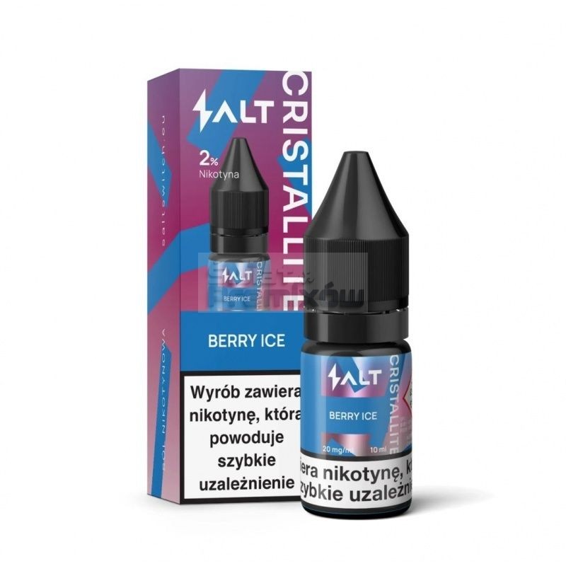 Liquid CRISTALLITE Salt 10ml o mocy 20 mg soli nikotynowej w smaku Berry Ice - 22,99 zł - Polski (Polish) Liquid CRISTALLITE Salt 10ml o mocy 20 mg soli nikotynowej w smaku Berry Ice - 22,99 zł - Polski (Polish)