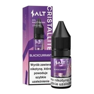 Liquid CRISTALLITE Salt 10ml o mocy 20 mg soli nikotynowej w smaku Blackcurrant - 22,99 zł - Polski (Polish)