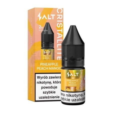 Liquid CRISTALLITE Salt 10ml o mocy 20 mg soli nikotynowej w smaku Pineapple Peach Mango - 22,99 zł - Polski (Polish)