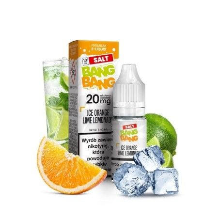 Liquid Bang Bang Salt 10ml o mocy 20 mg soli nikotynowej w smaku Ice Orange Lime Lemonade - 19,99 zł - Polski (Polish)