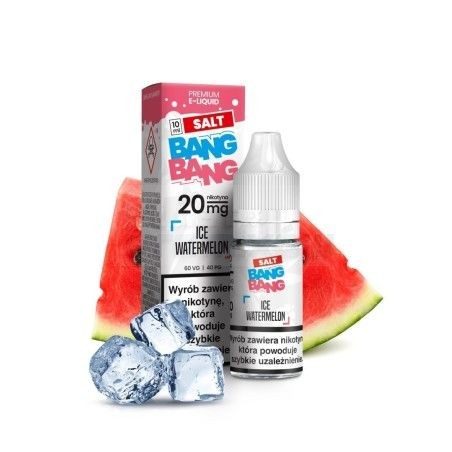 Liquid Bang Bang Salt 10ml o mocy 20 mg soli nikotynowej w smaku Ice Watermelon - 19,99 zł - Polski (Polish)