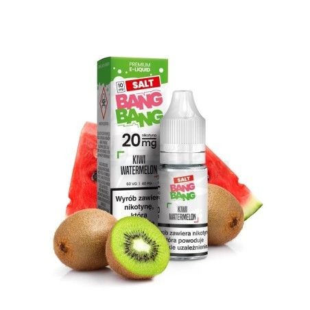 Liquid Bang Bang Salt 10ml o mocy 20 mg soli nikotynowej w smaku Kiwi Watermelon - 19,99 zł - Polski (Polish)