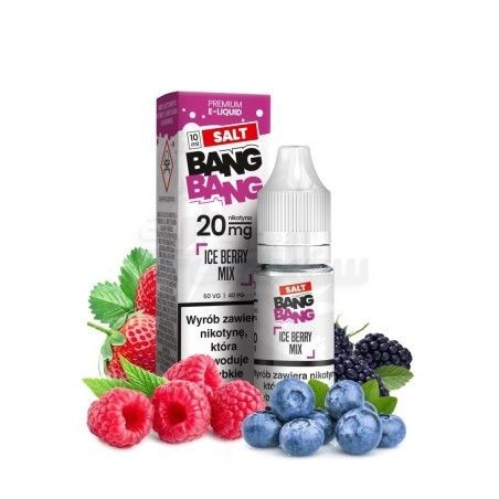 Liquid Bang Bang Salt 10ml o mocy 20 mg soli nikotynowej w smaku Ice Berry MIX - 19,99 zł - Polski (Polish)