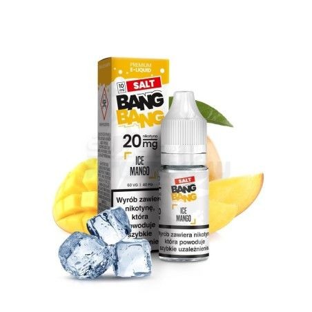 Liquid Bang Bang Salt 10ml o mocy 20 mg soli nikotynowej w smaku Ice Mango - 19,99 zł - Polski (Polish)