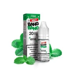 Liquid Bang Bang Salt 10ml o mocy 20 mg soli nikotynowej w smaku Menthol - 19,99 zł - Polski (Polish)