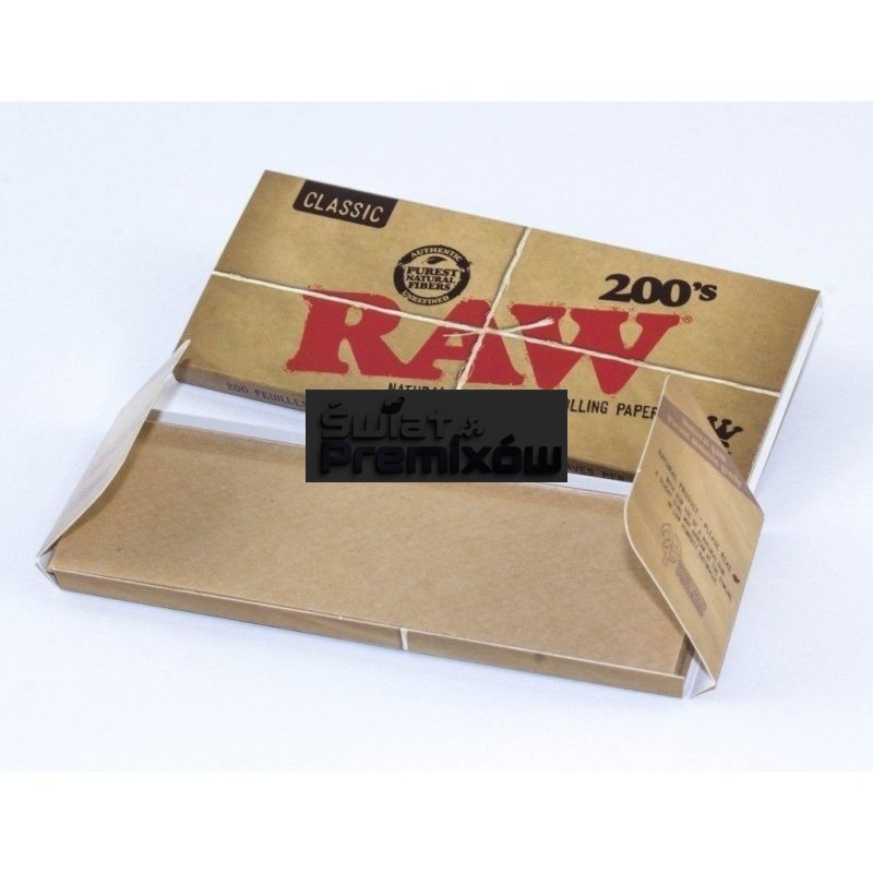 BIBUŁKI RAW 200'S KING SIZE SLIM BIBUŁKI RAW 200'S KING SIZE SLIM