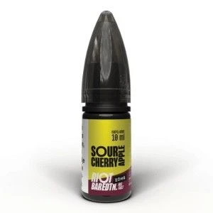 Liquid RIOT Salt 10 ml o mocy 20 mg soli nikotynowej w smaku Sour Cherry Apple 