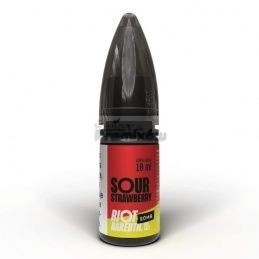 Liquid RIOT Salt 10 ml o mocy 20 mg soli nikotynowej w smaku Sour Strawberry 