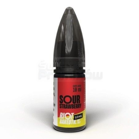 Liquid RIOT Salt 10 ml o mocy 20 mg soli nikotynowej w smaku Sour Strawberry 