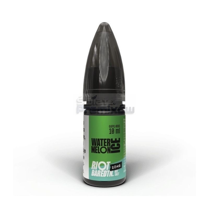 Liquid RIOT Salt 10 ml o mocy 20 mg soli nikotynowej w smaku Watermelon Ice Liquid RIOT Salt 10 ml o mocy 20 mg soli nikotynowej w smaku Watermelon Ice