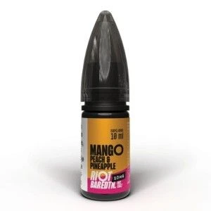 Liquid RIOT Salt 10 ml 20 mg soli nikotynowej o smaku Mango Peach Pineapple 
