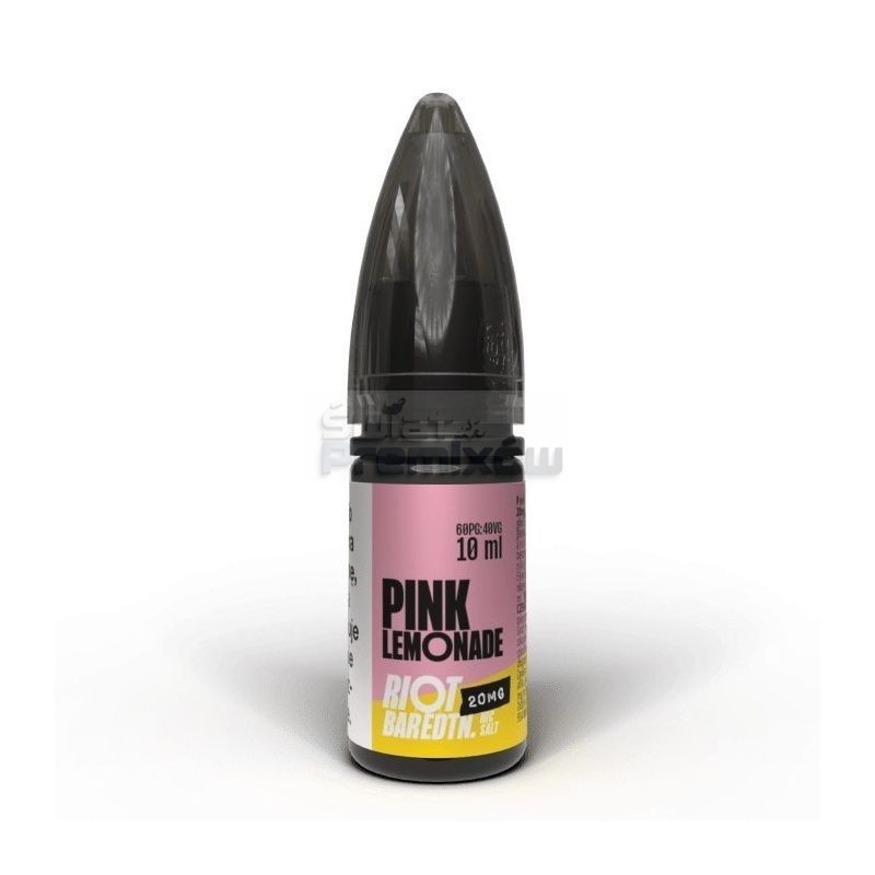 Liquid RIOT Salt 10 ml o mocy 20 mg soli nikotynowej w smaku Pink Lemonade Liquid RIOT Salt 10 ml o mocy 20 mg soli nikotynowej w smaku Pink Lemonade