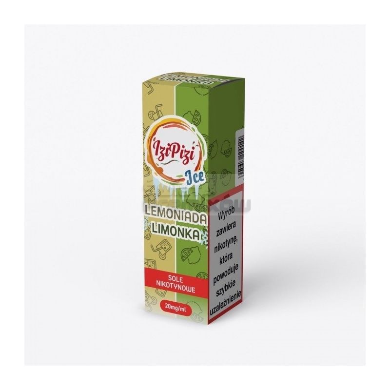 Liquid Izi Pizi Salt 10ml o mocy 20 mg soli nikotynowej w smaku Lemoniada Limonka Ice - 15,12 zł - Polski (Polish) Liquid Izi Pizi Salt 10ml o mocy 20 mg soli nikotynowej w smaku Lemoniada Limonka Ice - 15,12 zł - Polski (Polish)