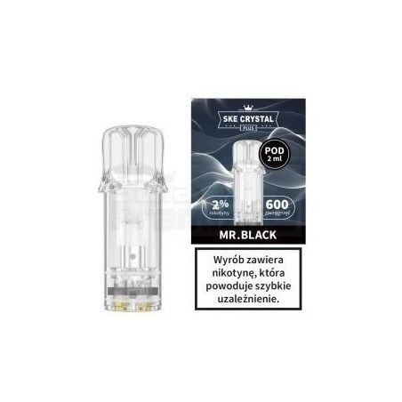 Wkład / kartridż POD Evapify Crystal Plus 600+ -  Mr Black 20mg - 19,79 zł - Polski (Polish)