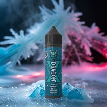 LONGFILL DRAGON X PANDA 10ml o smaku CUKIEREK LODOWY MALINA MENTHOL - 31,35 zł - Polski (Polish)