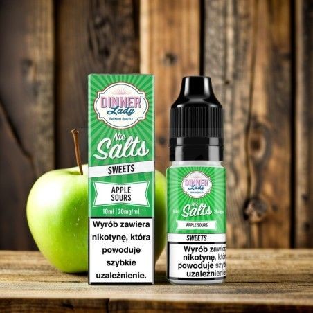 LIQUID DINNER LADY SALT 10ML 20MG smak APPLE SOURS - 22,99 zł - Polski (Polish)