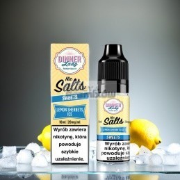 LIQUID DINNER LADY SALT 10ML 20MG smak LEMON SHERBETS ICE - 22,99 zł - Polski (Polish)
