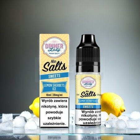 LIQUID DINNER LADY SALT 10ML 20MG smak LEMON SHERBETS ICE - 22,99 zł - Polski (Polish)