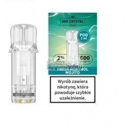 Wkład / kartridż POD Evapify Crystal Plus 600+ Fresh Menthol Mojito 20mg - 15,99 zł - Polski (Polish)
