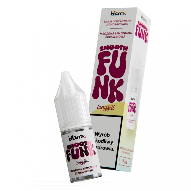 Longfill Klarro Smooth Funk Mrożona Lemoniada Żurawinowa — aromat koncentrat do e-liquidu 9/10ml