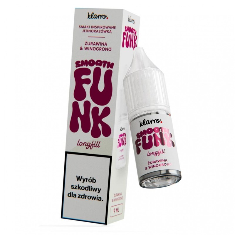 Longfill Klarro Smooth Funk Żurawina Winogrono — aromat koncentrat do e-liquidu 9/10ml
