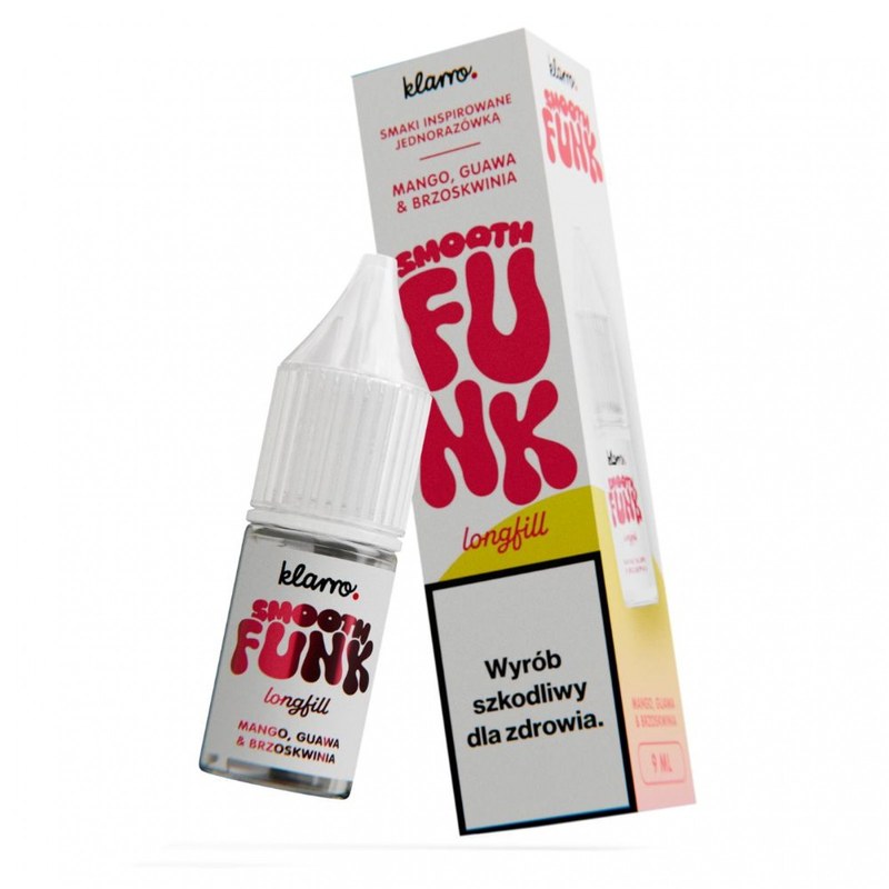 Longfill Klarro Smooth Funk Mango Guawa Brzoskwinia — aromat koncentrat do e-liquidu 9/10ml