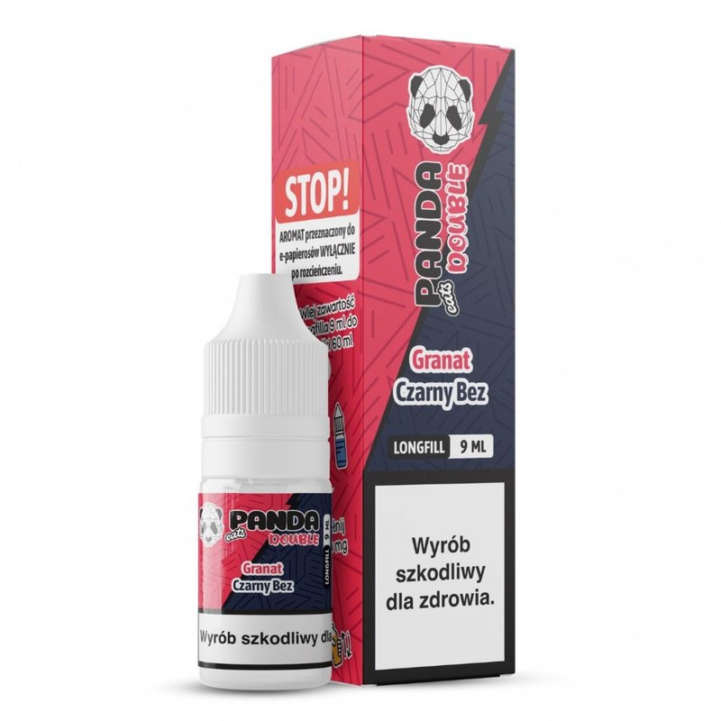 Longfill Panda Double Granat Czarny Bez — aromat koncentrat do e-liquidu 9/10ml