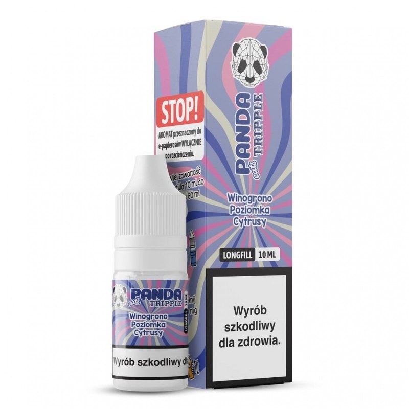 Longfill Panda Tripple Winogrono Poziomka Cytrusy — aromat koncentrat do e-liquidu 10/10ml
