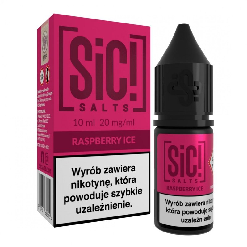 Liquid SIC! Salts Mrożona Malina — sól nikotynowa 20 mg, 10 ml