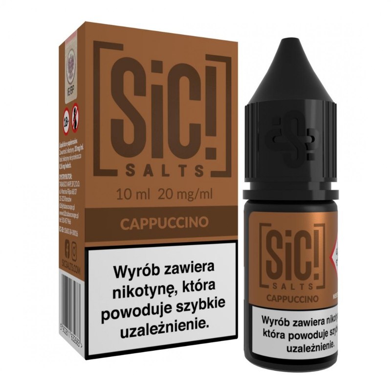 Liquid SIC! Salts Cappuccino — sól nikotynowa 20 mg, 10 ml