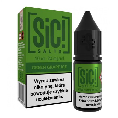 Liquid SIC! Salts Zielone Winogrono — sól nikotynowa 20 mg, 10 ml