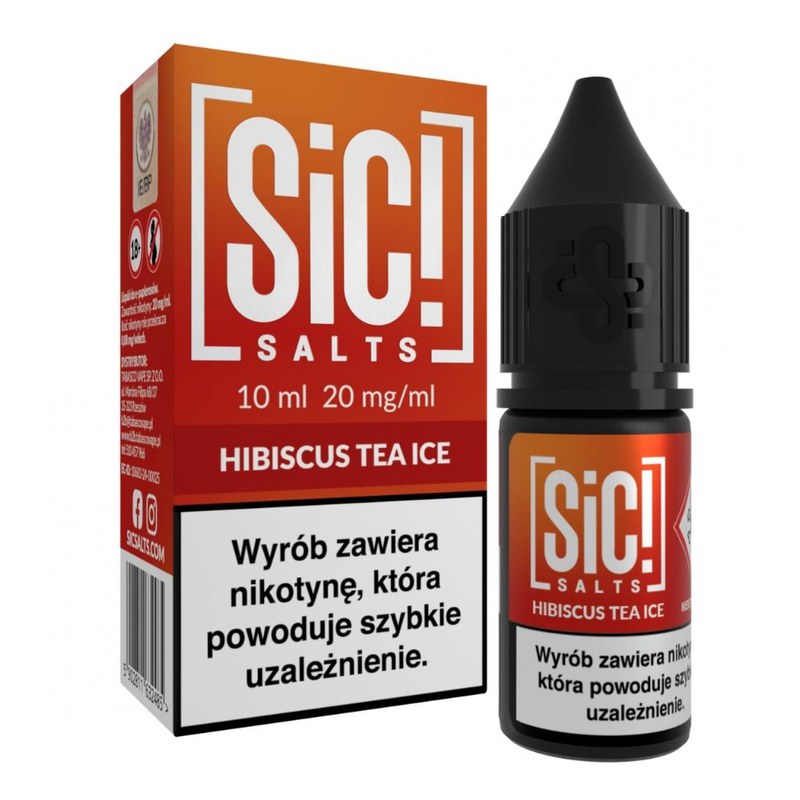 Liquid SIC! Salts Mrożona Herbata Hibiskusowa — sól nikotynowa 20 mg, 10 ml