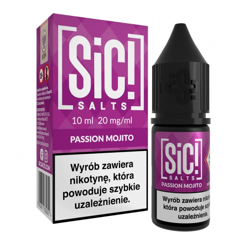Liquid SIC! Salts Marakuja Mojito — sól nikotynowa 20 mg, 10 ml