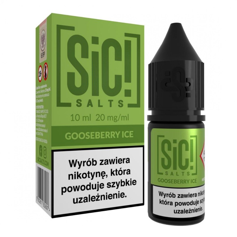 Liquid SIC! Salts Mrożony Agrest — sól nikotynowa 20 mg, 10 ml